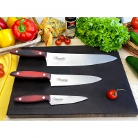 Набор из 3-х кухонных ножей Alexander AUS-8 Satin, Kizlyar Supreme купить в Симферополе